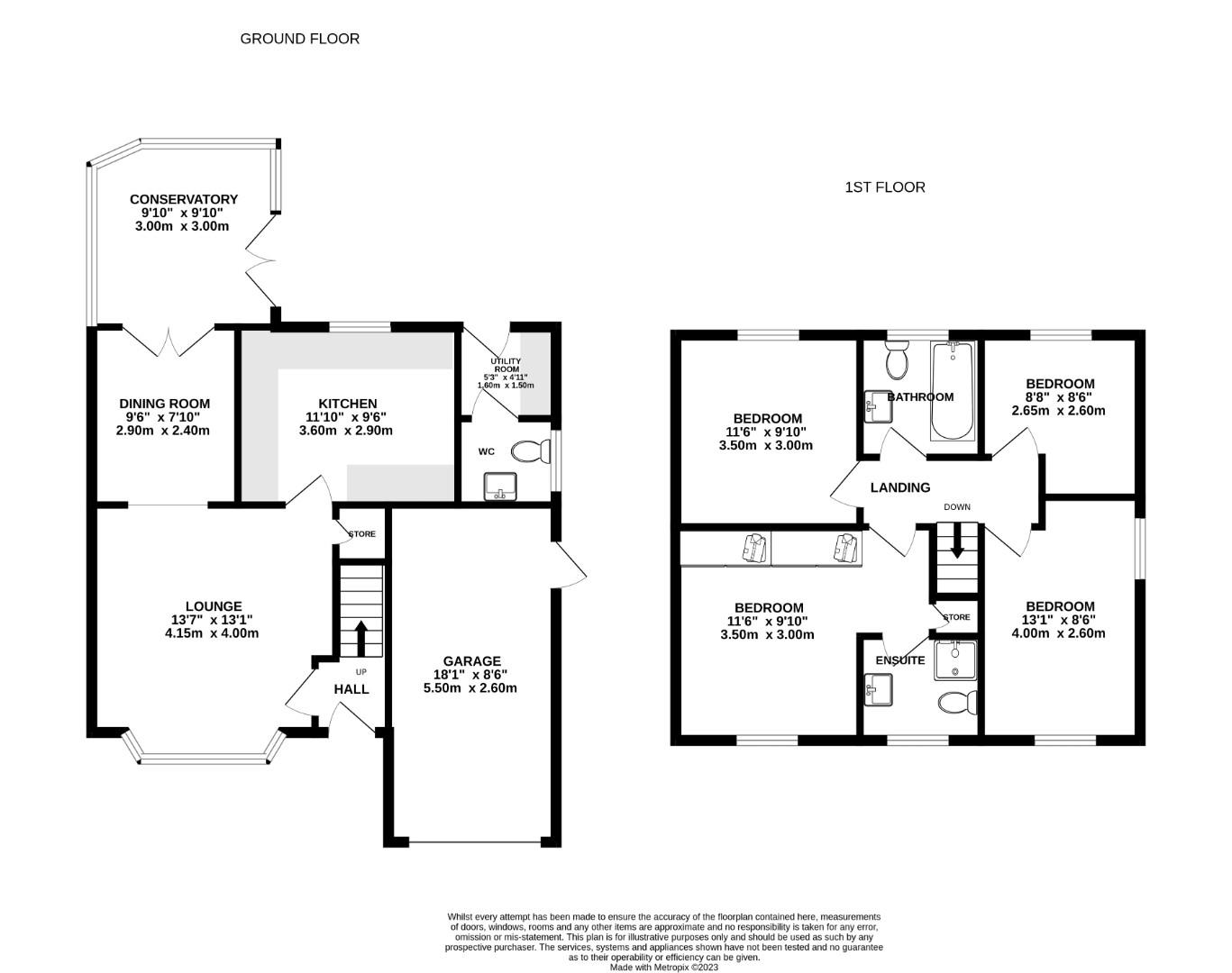 Floorplans For Wessex Drive, Ince, Wigan, WN3 4JJ