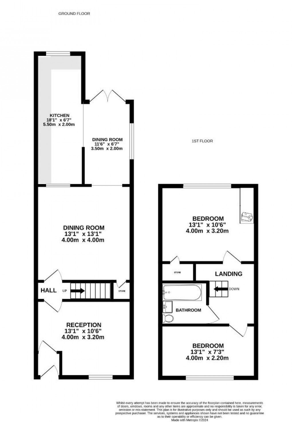 Floorplan for Church Street, Standish, Wigan, WN6 0JT