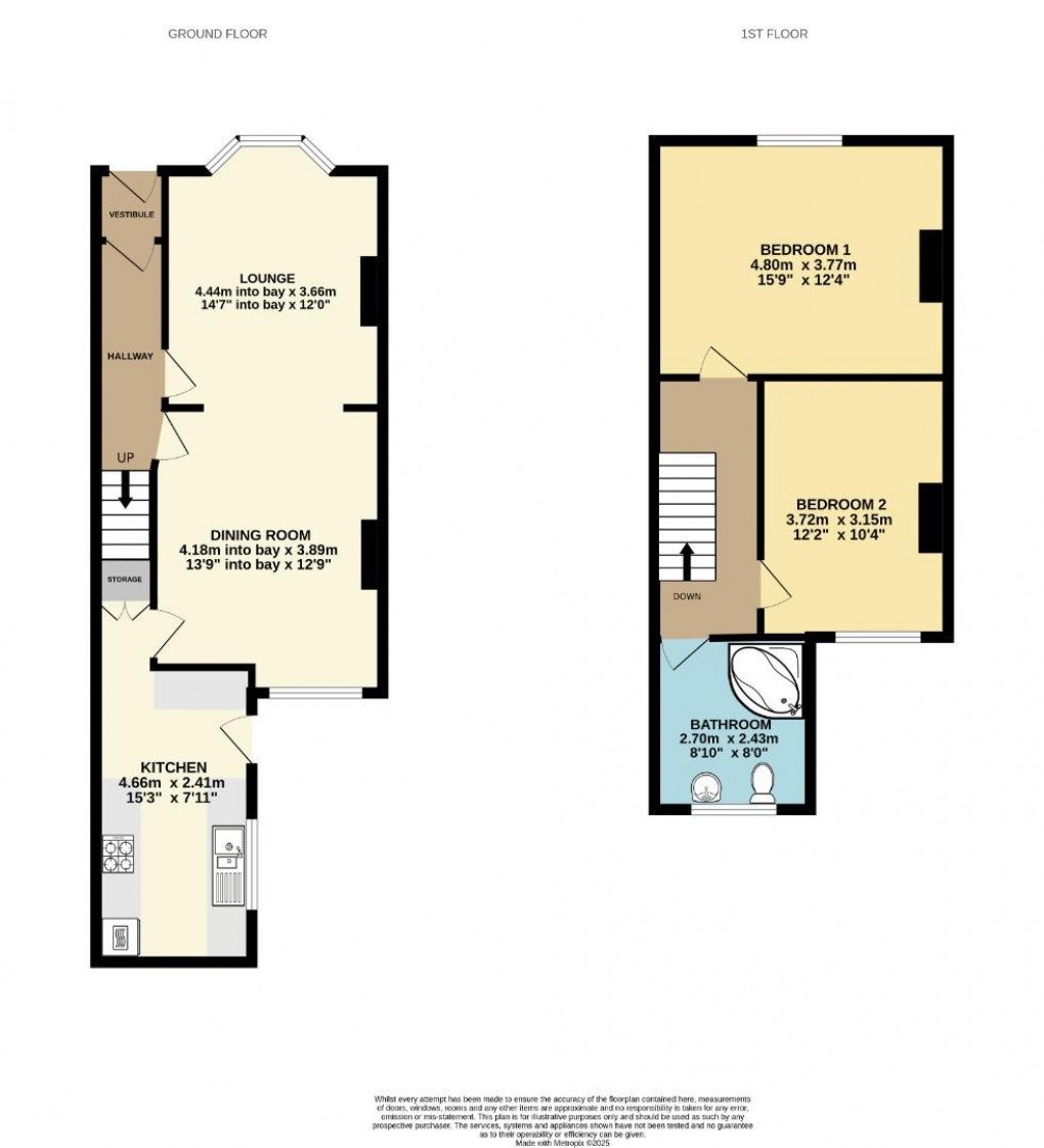 Floorplan for Delph Street, Springfield, Wigan, WN6 7EG