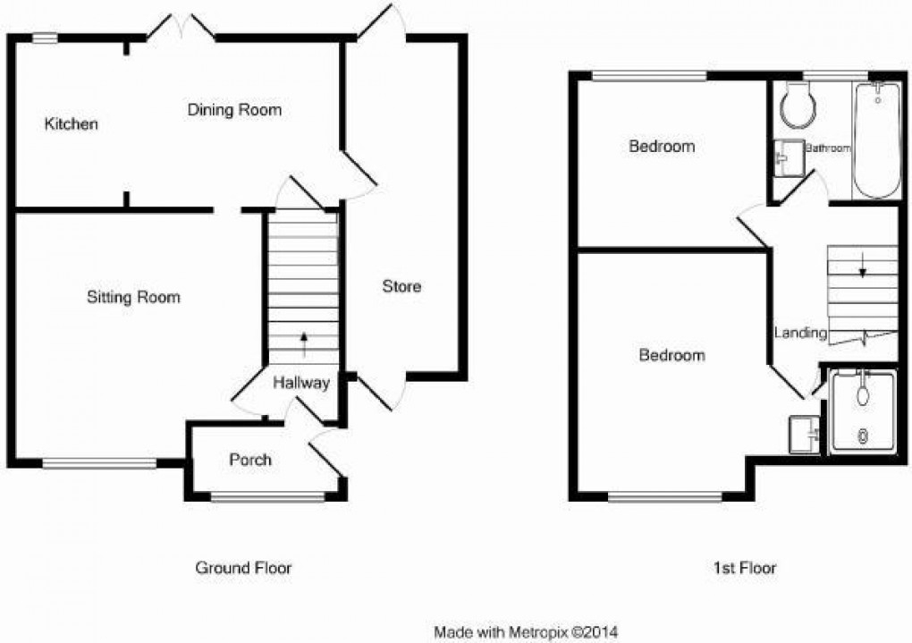 Floorplan for Buer Avenue, Goose Green, Wigan, WN3 6QD