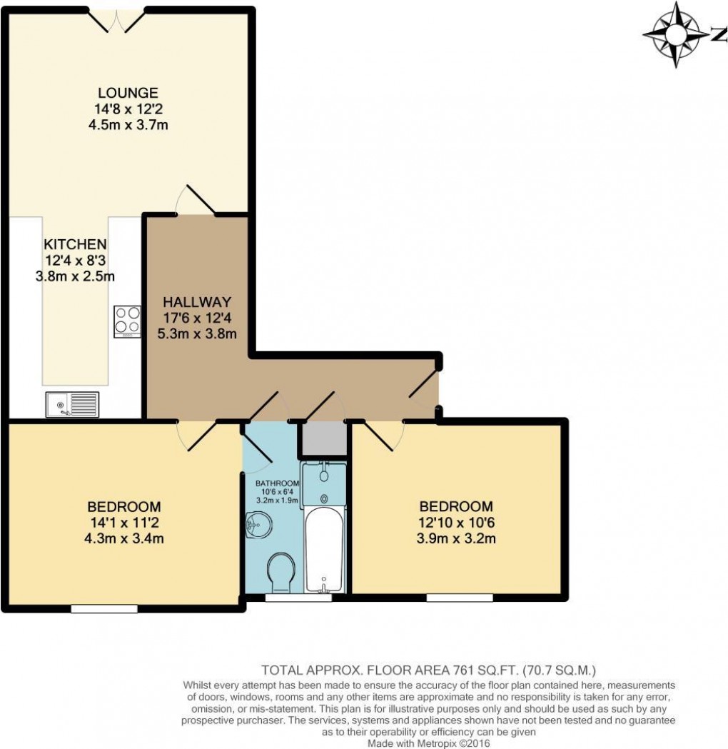 Floorplan for Trevore Drive, Standish, Wigan, WN1 2QE