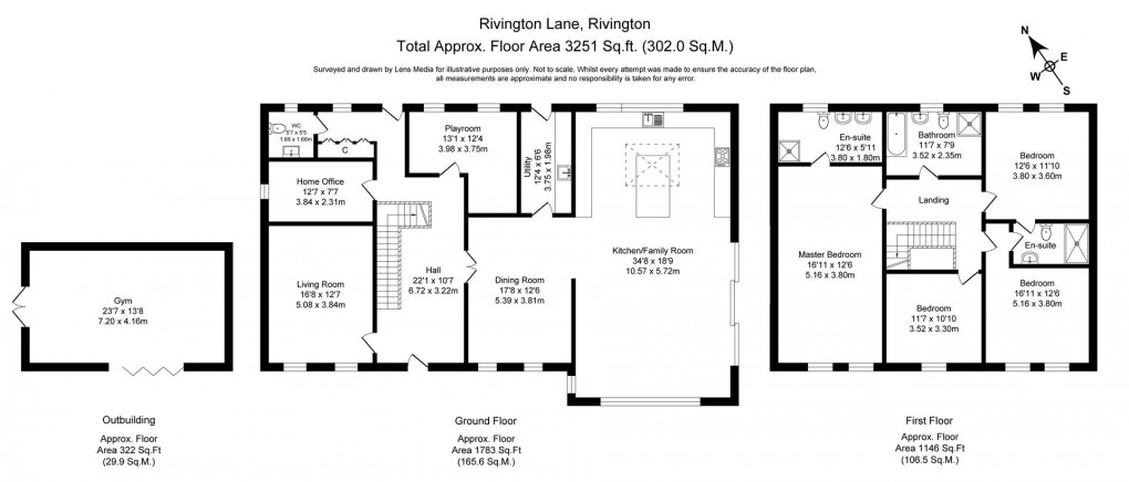 Floorplan for Brown Cot, Rivington Lane, Rivington, BL6 7RX