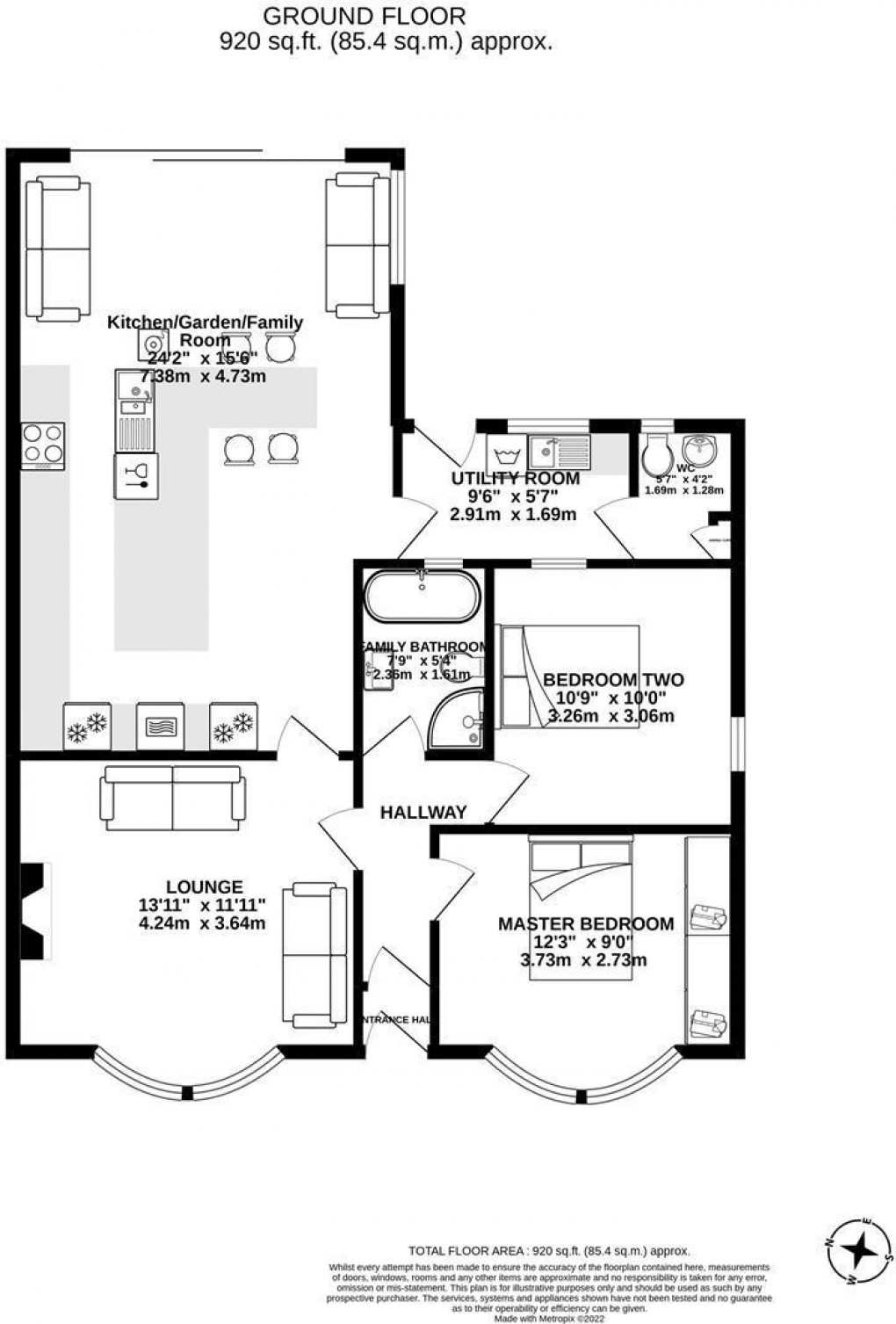 Floorplan for Bolton Road, Heath Charnock, Chorley, PR7 4AJ