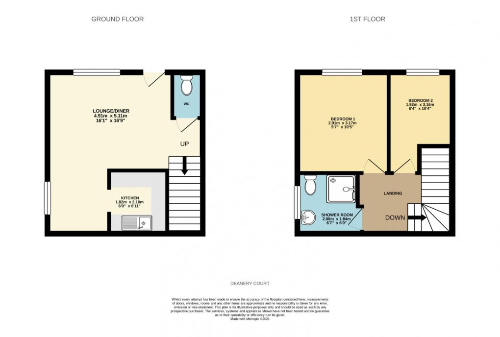 Floorplan for Deanery Court, Wigan, WN1 1HZ