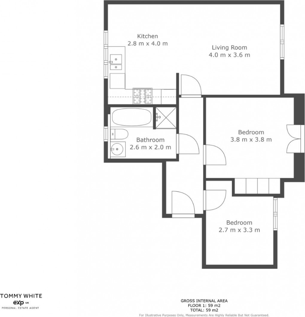 Floorplan for Alden Close, Standish, Wigan, WN1 2TS