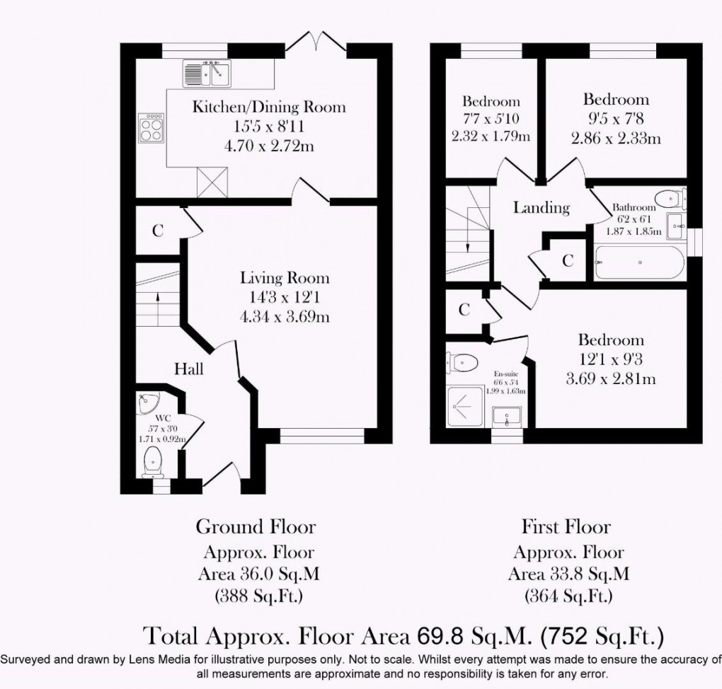 Floorplan for Par Green Close, Standish, Wigan, WN6 0YZ