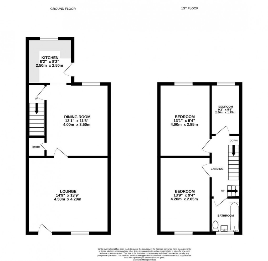 Floorplan for First Avenue, Springfield, Wigan, WN6 7AZ