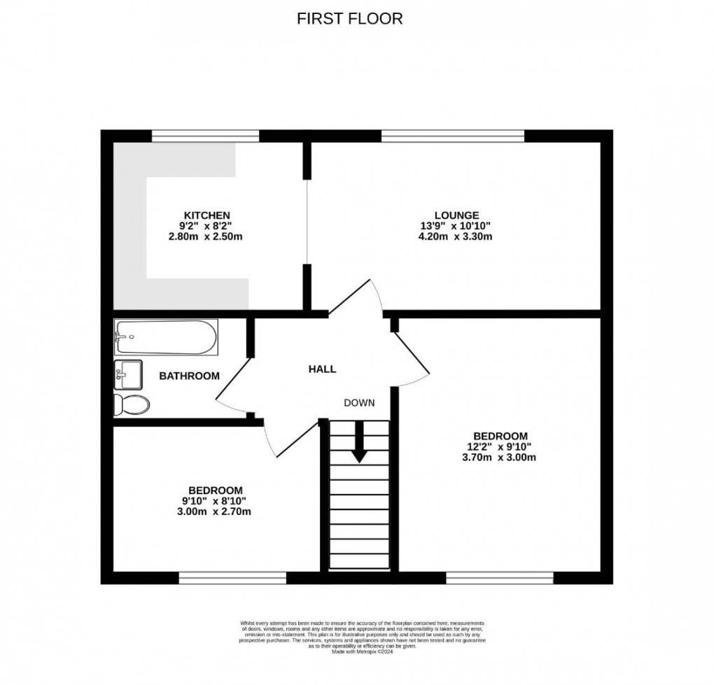 Floorplan for Lonsdale Walk, Kitt Green, Wigan, WN5 0DZ