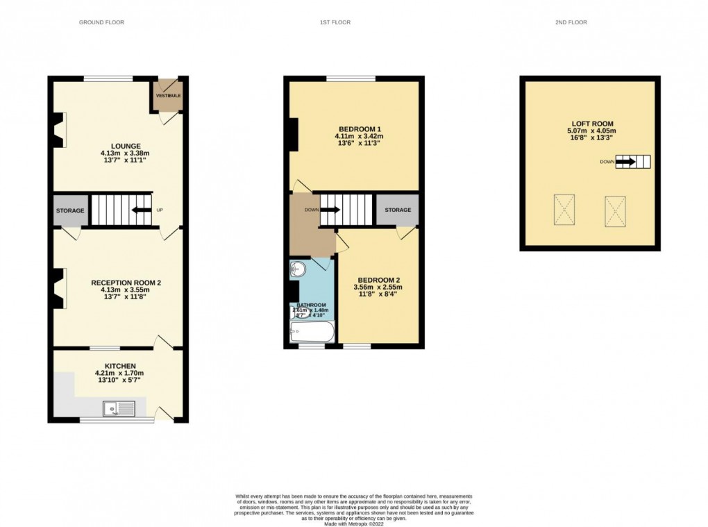 Floorplan for Billinge Road, Highfield, Wigan, WN3 6BH