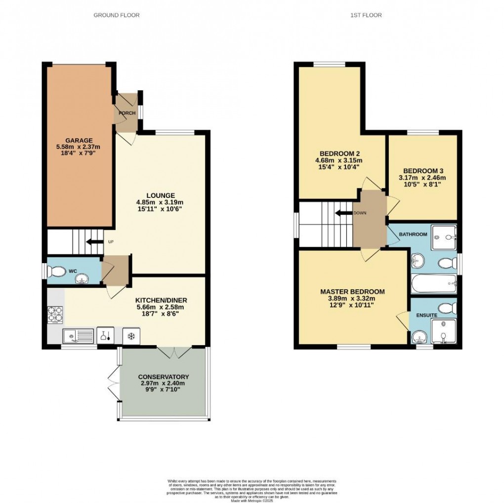 Floorplan for Kirkwood Close, Aspull, Wigan, WN2 1DZ