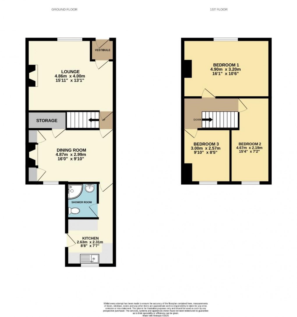 Floorplan for Woodhouse Lane, Springfield, Wigan, WN6 7NN