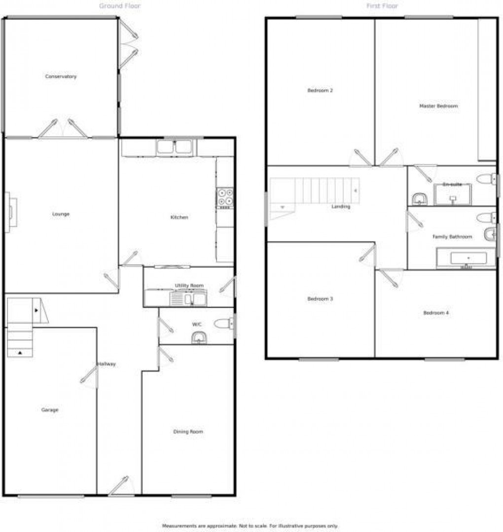 Floorplan for Coronet Close, Appley Bridge, Wigan, WN6 9AY