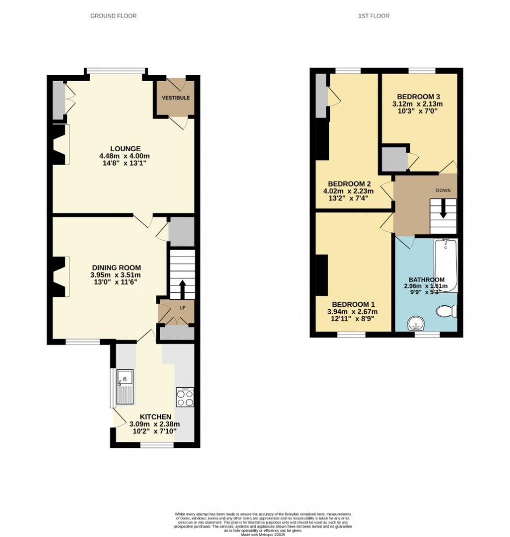 Floorplan for Lower St. Stephen Street, Springfield, Wigan, WN6 7DX
