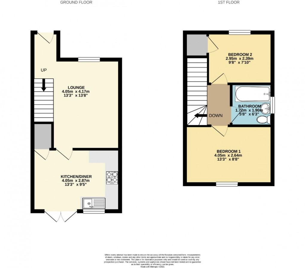 Floorplan for Sherwood Way, Platt Bridge, Wigan, WN2 5FD