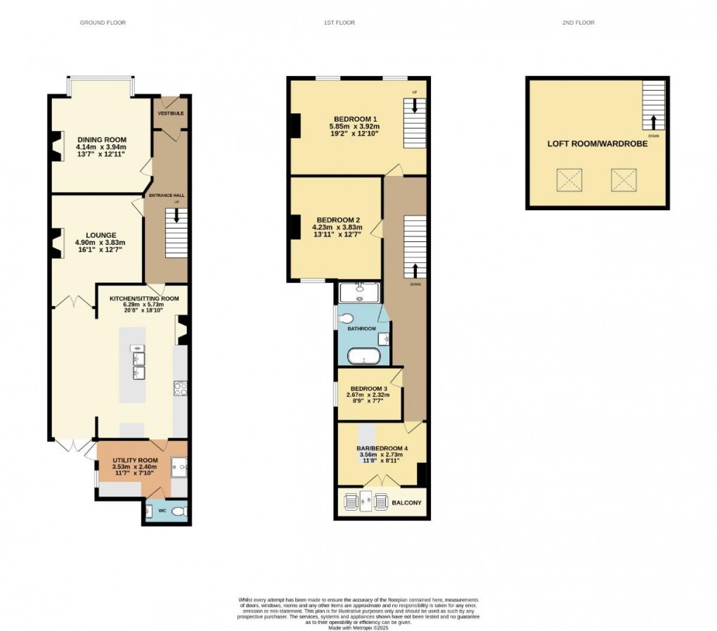 Floorplan for Kenyon Road, Swinley, Wigan, WN1 2DQ