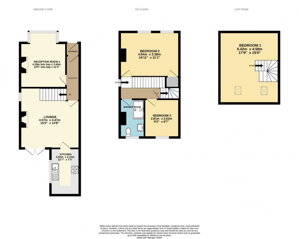 Floorplan for Moor Road, Orrell, Wigan, WN5 8SJ