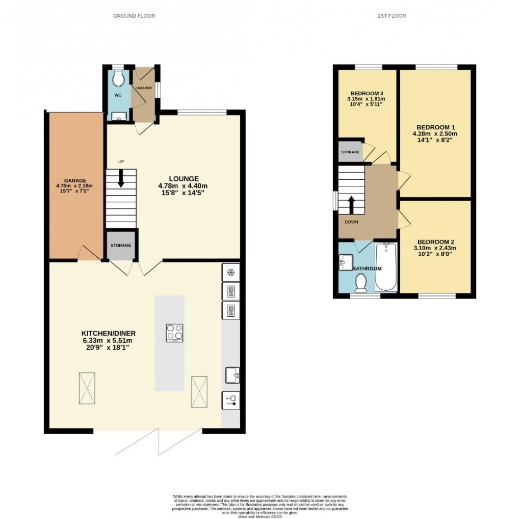 Floorplan for Simfield Close, Standish, Wigan, WN6 0RJ