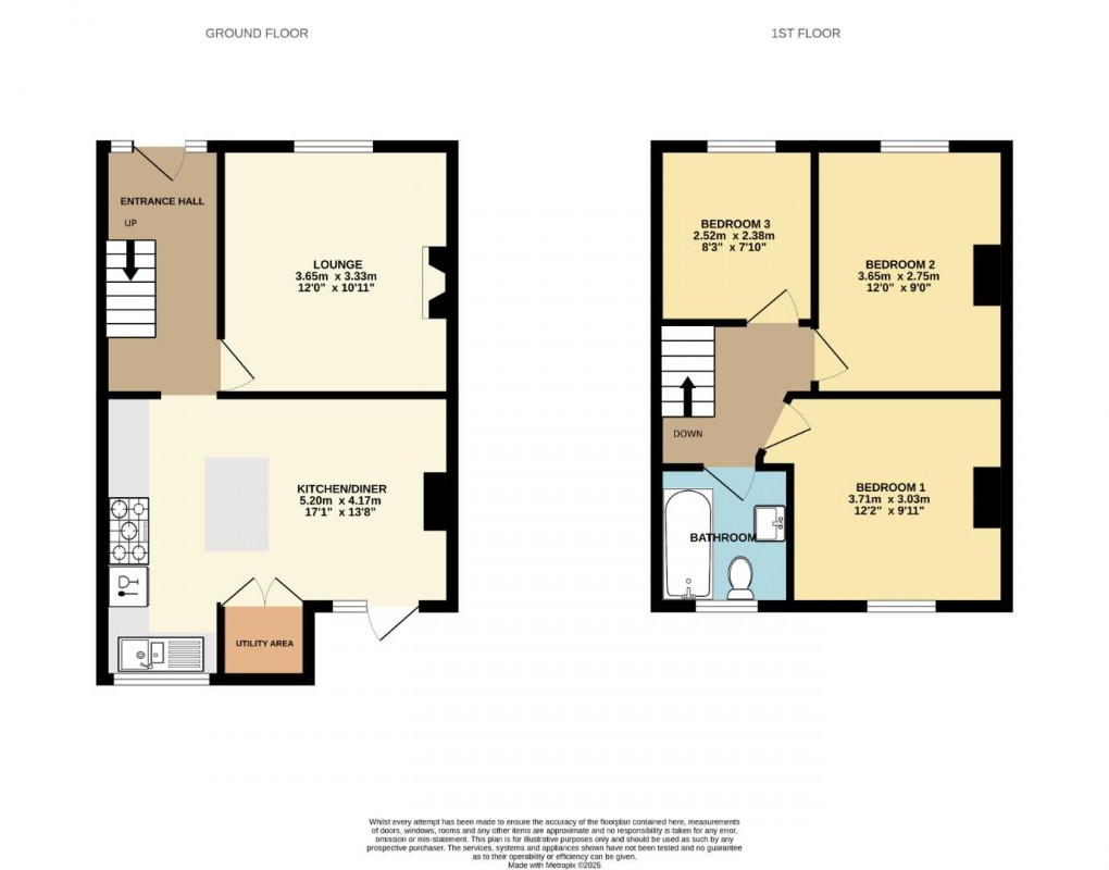 Floorplan for Throstlenest Avenue, Springfield, Wigan, WN6 7AR