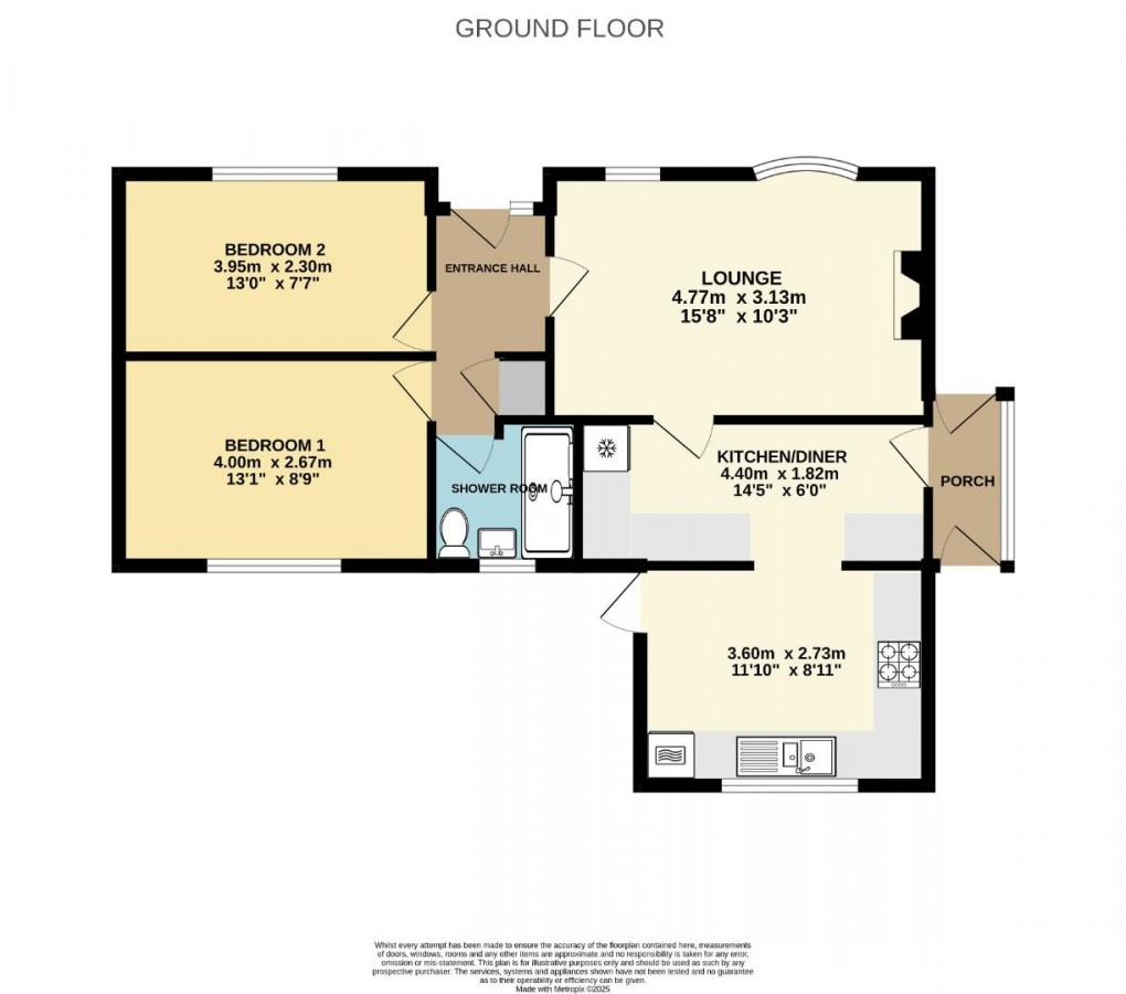 Floorplan for Woodcourt, Poolstock, Wigan, WN3 5BZ