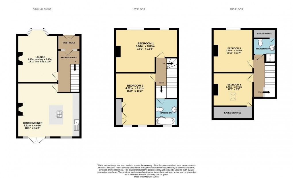 Floorplan for Swinley Lane, Swinley, Wigan, WN1 2EF