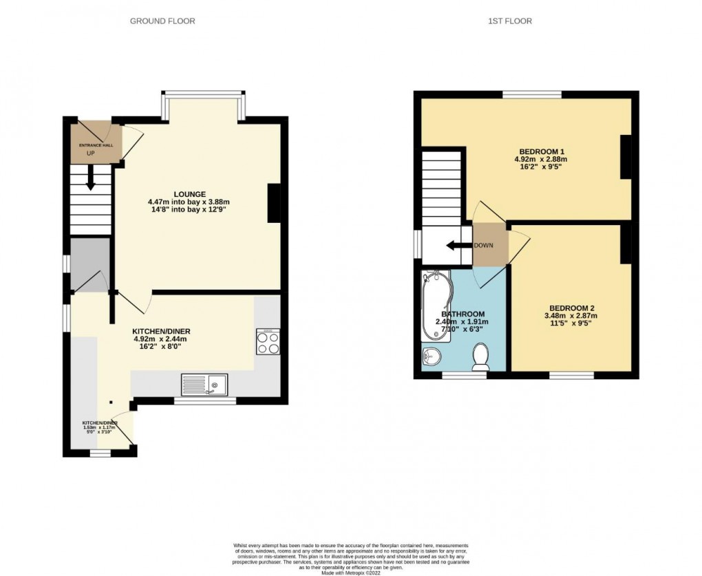 Floorplan for King Edward Villas, Argyle Street, Hindley, Wigan, WN2 3PL