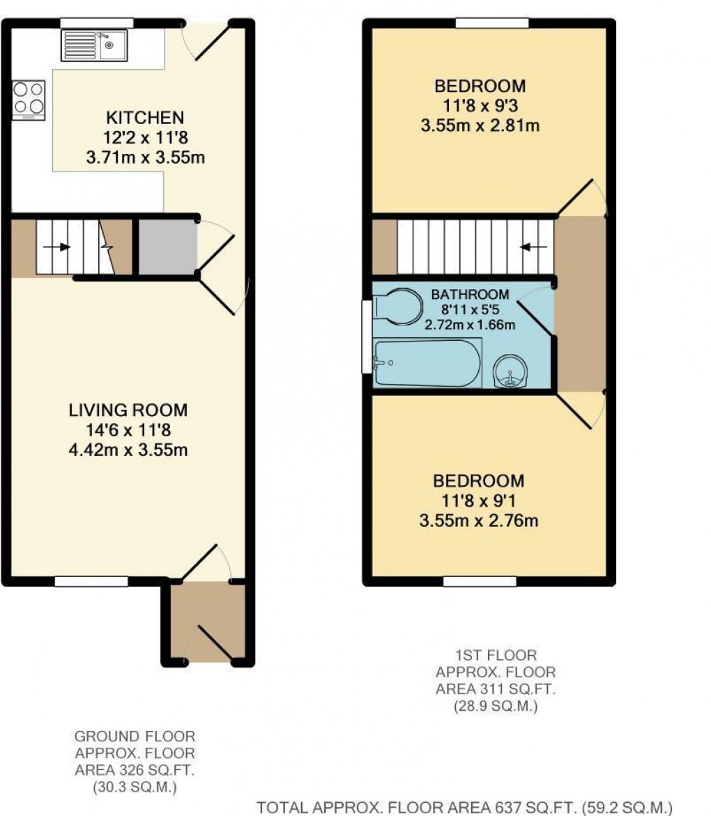 Floorplan for Beech Grove, Abram, Wigan, WN2 5YG
