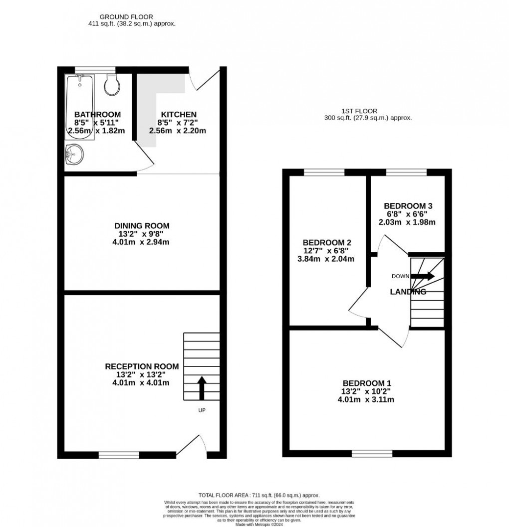 Floorplan for Downall Green Road, Ashton-In-Makerfield, Wigan, WN4 0DL