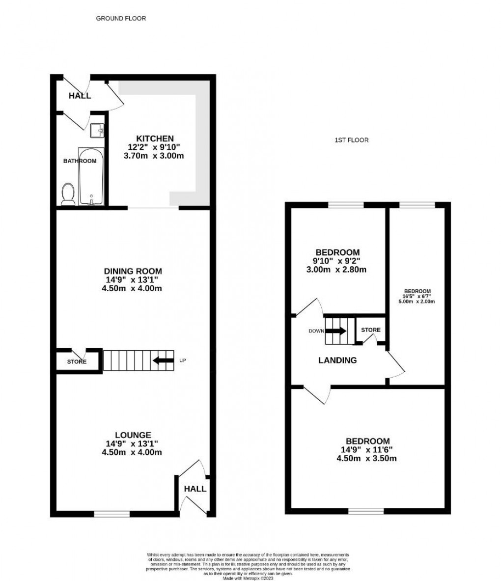 Floorplan for Cygnet Street, Poolstock, Wigan, WN3 5BW
