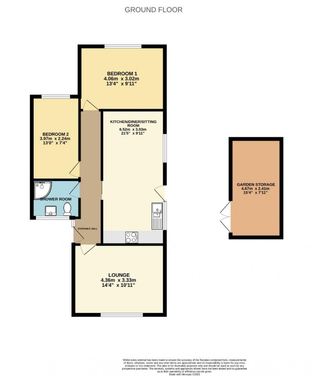 Floorplan for Lyndon Avenue, Shevington, Wigan, WN6 8BU