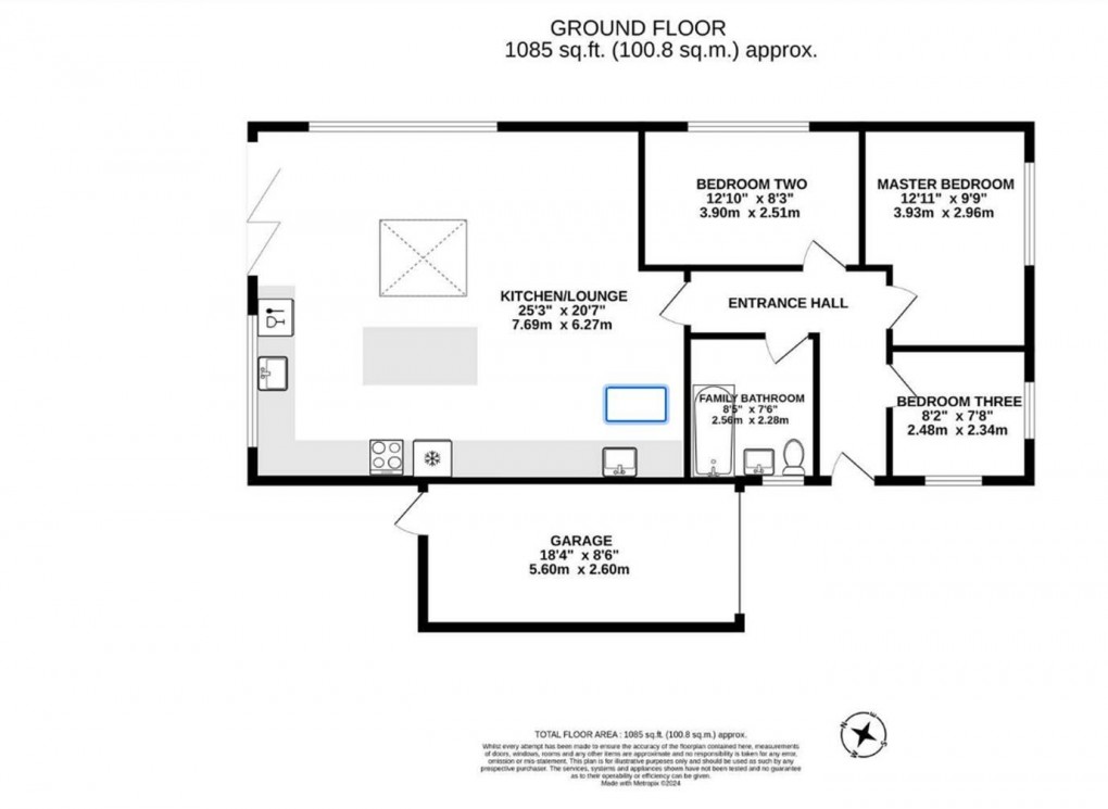 Floorplan for Rowan Croft, Clayton-Le-Woods, Chorley, PR6 7UU