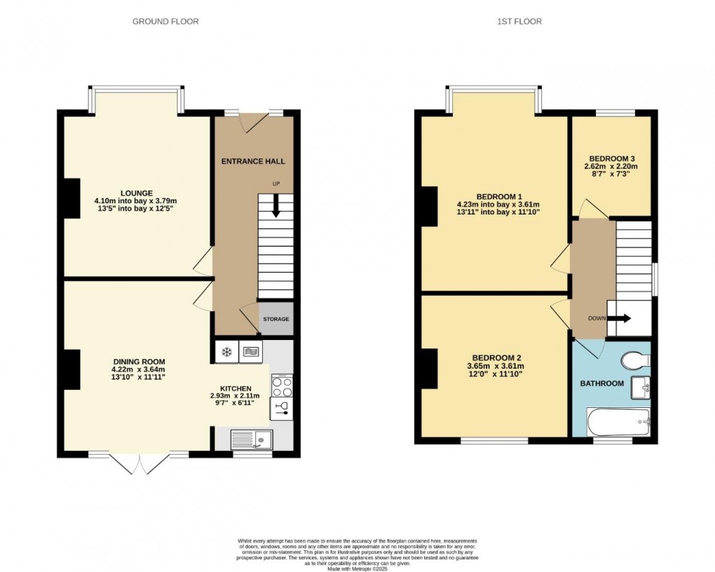 Floorplan for Walkden Avenue, Swinley, Wigan, WN1 2JB