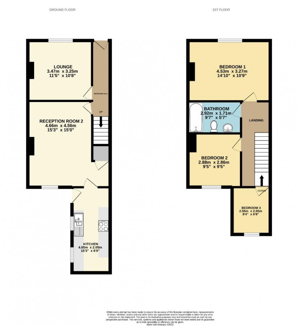 Floorplan for Kendal Street, Springfield, Wigan, WN6 7DQ