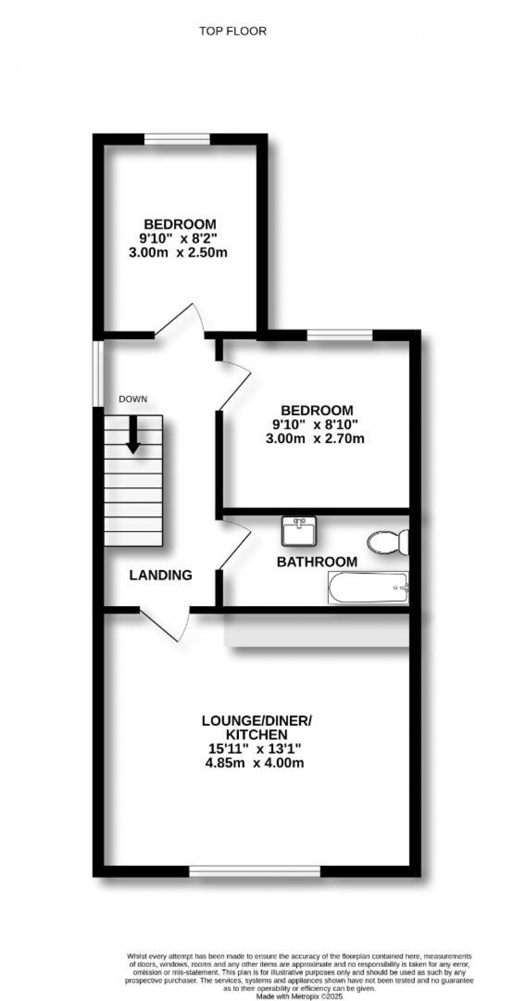 Floorplan for Meadow Street, Springfield, Wigan, WN6 7LG