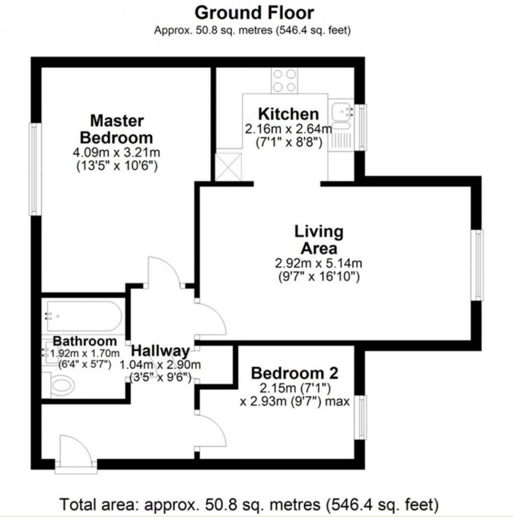 Floorplan for Flixton Court, Rivenhall Close, Great Sankey, Warrington, WA5 3UJ