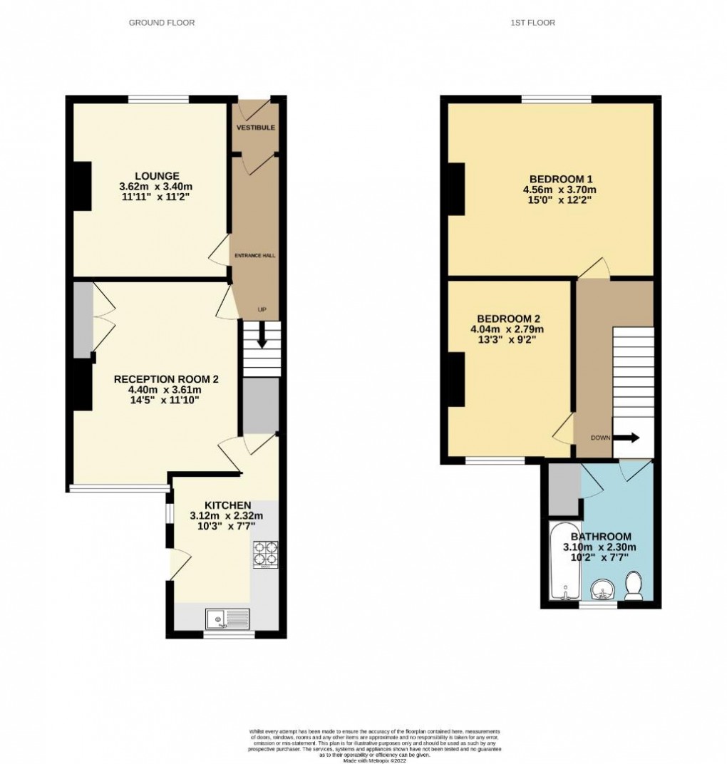Floorplan for Delph Street, Springfield, Wigan, WN6 7EF