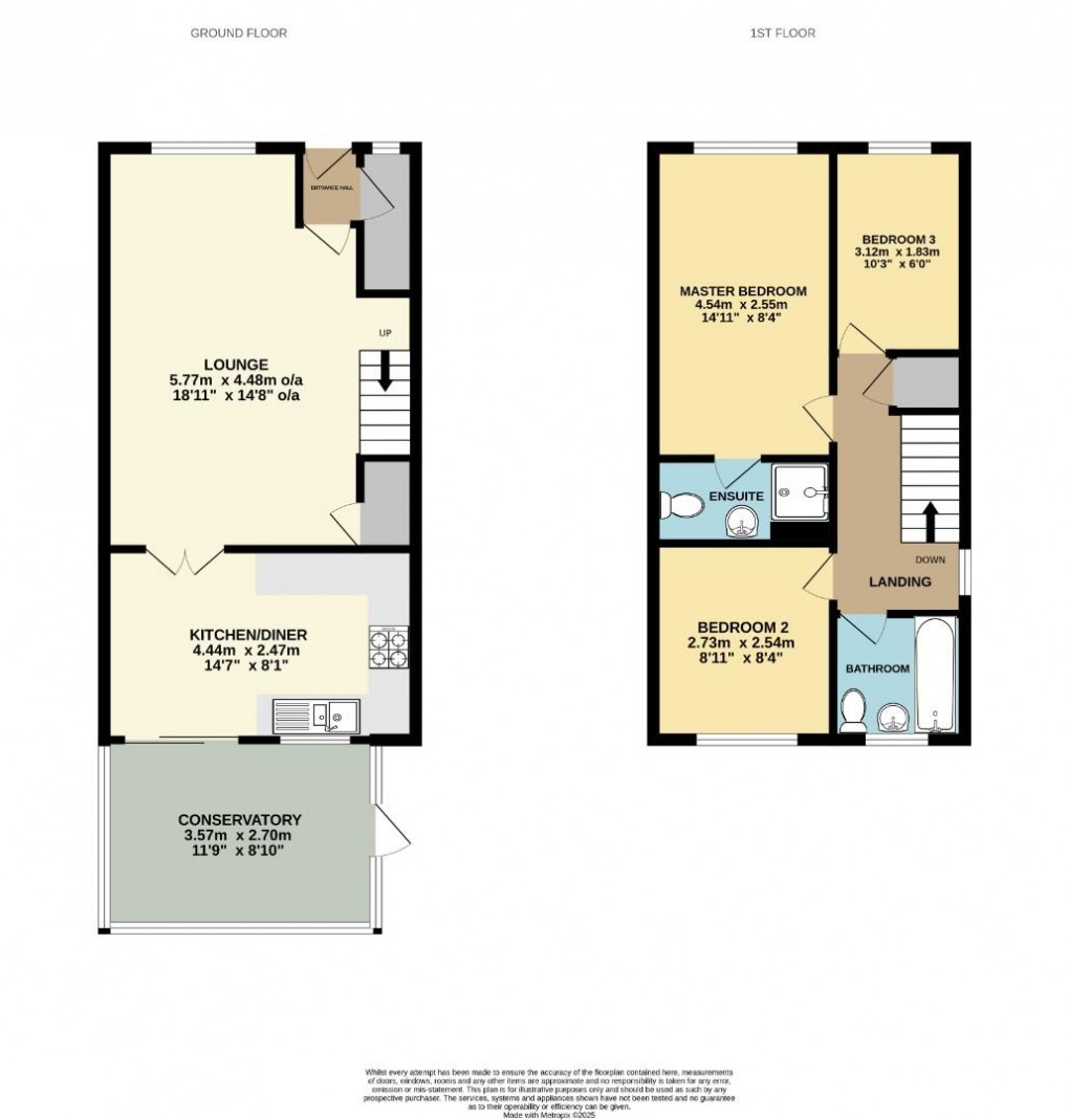 Floorplan for Abbeyfields, Wigan, WN6 7NZ