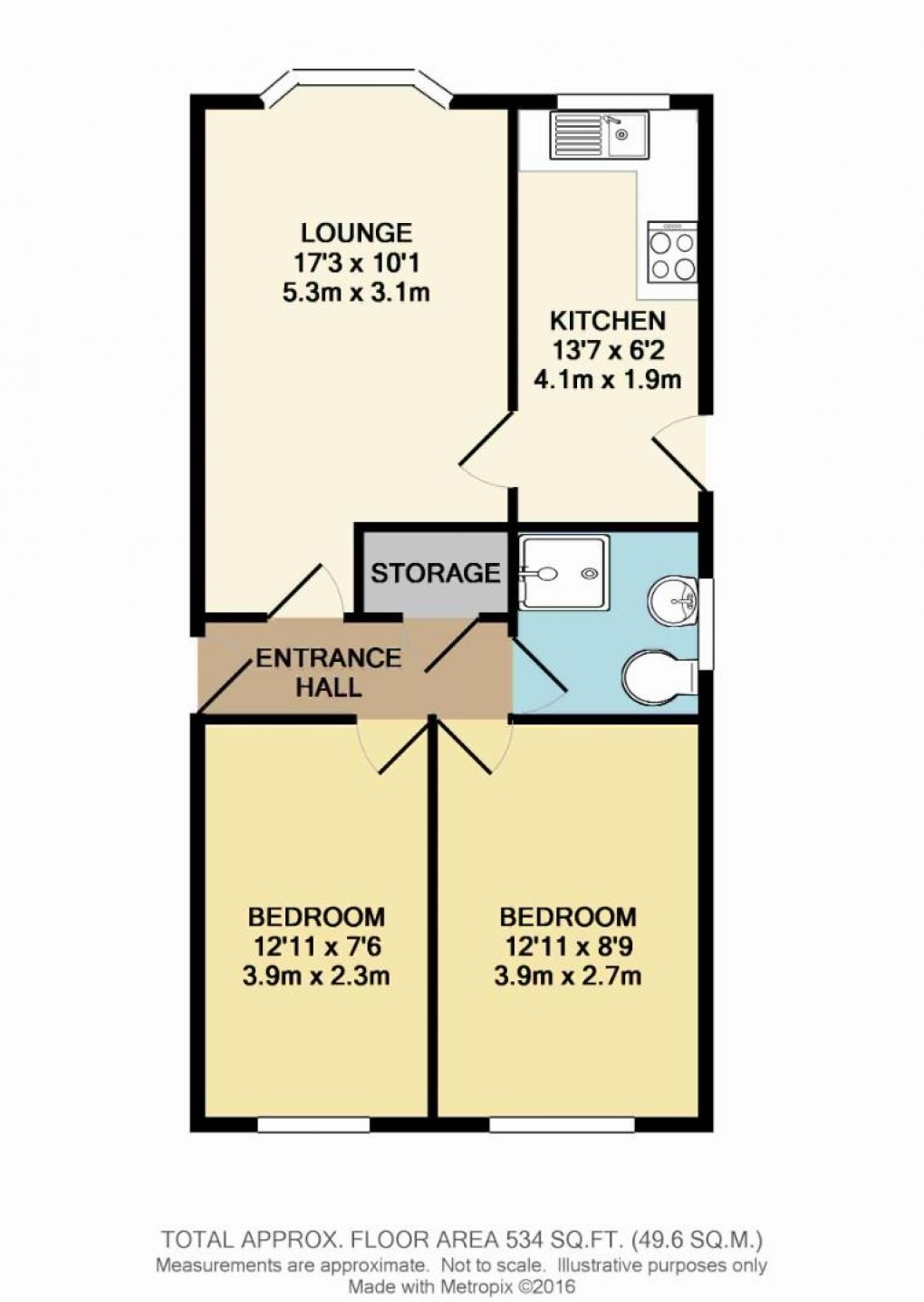 Floorplan for Branthwaite, Higher Ince, Wigan, WN2 2EF