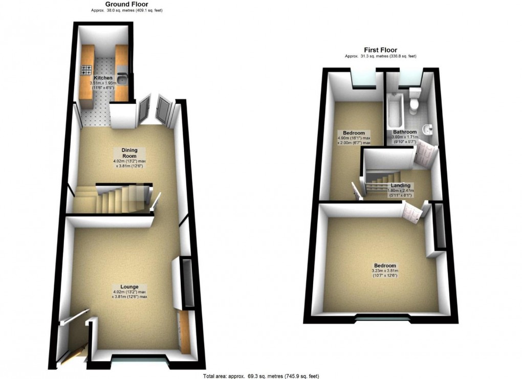 Floorplan for Chatham Street, Wigan, WN1 3DB