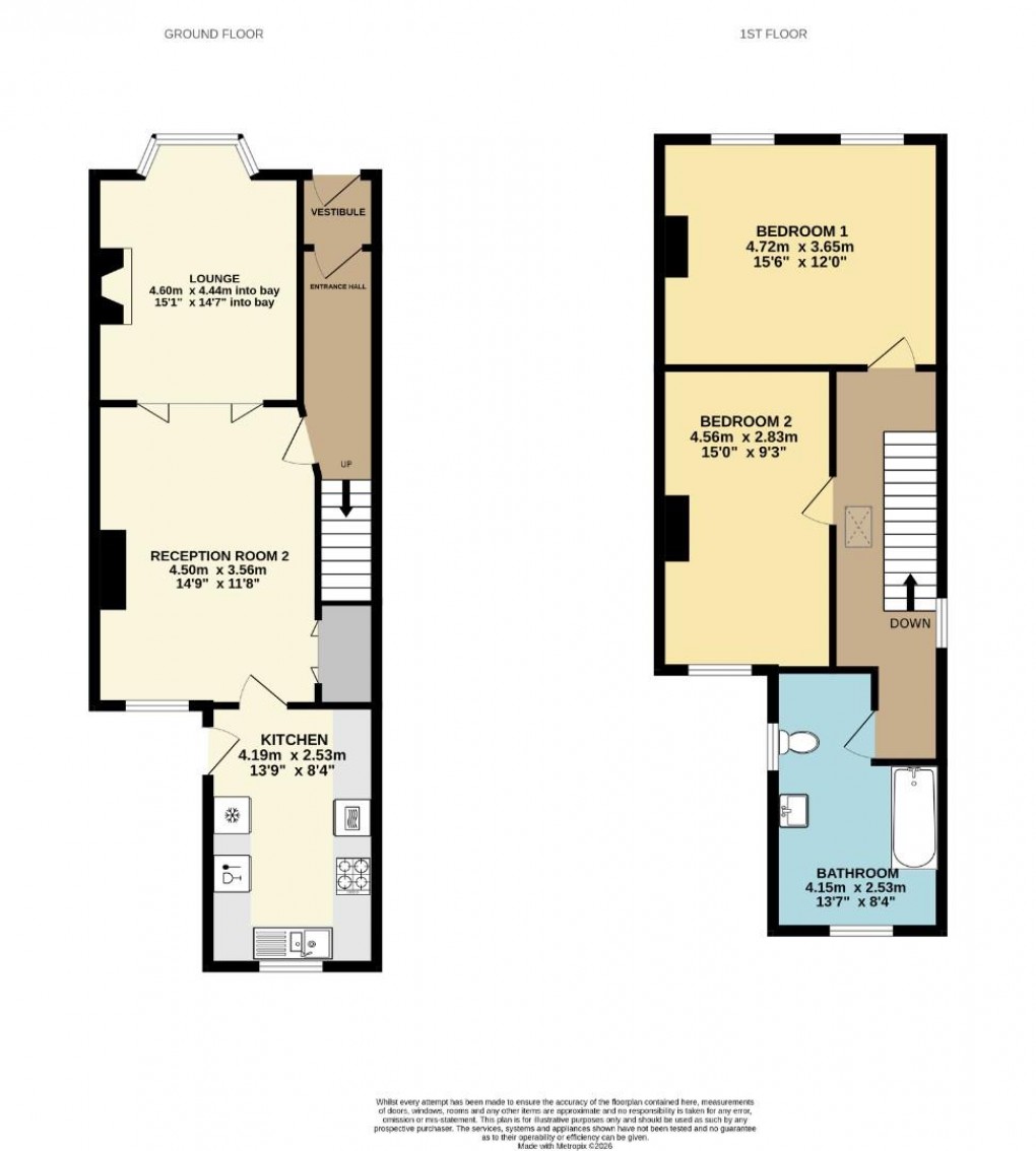 Floorplan for Springfield Road, Springfield, Wigan, WN6 7BB