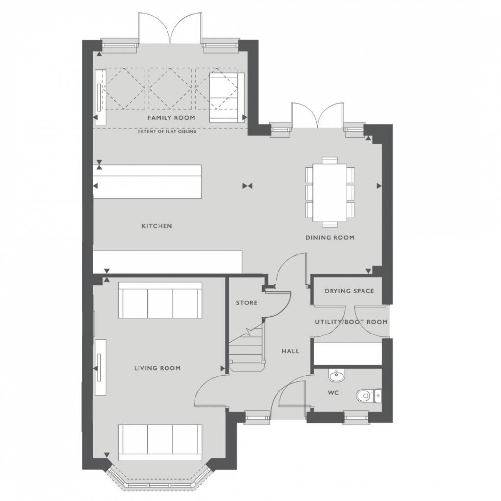 Floorplan for Bramble Close, Standish, Wigan, WN6 0GS