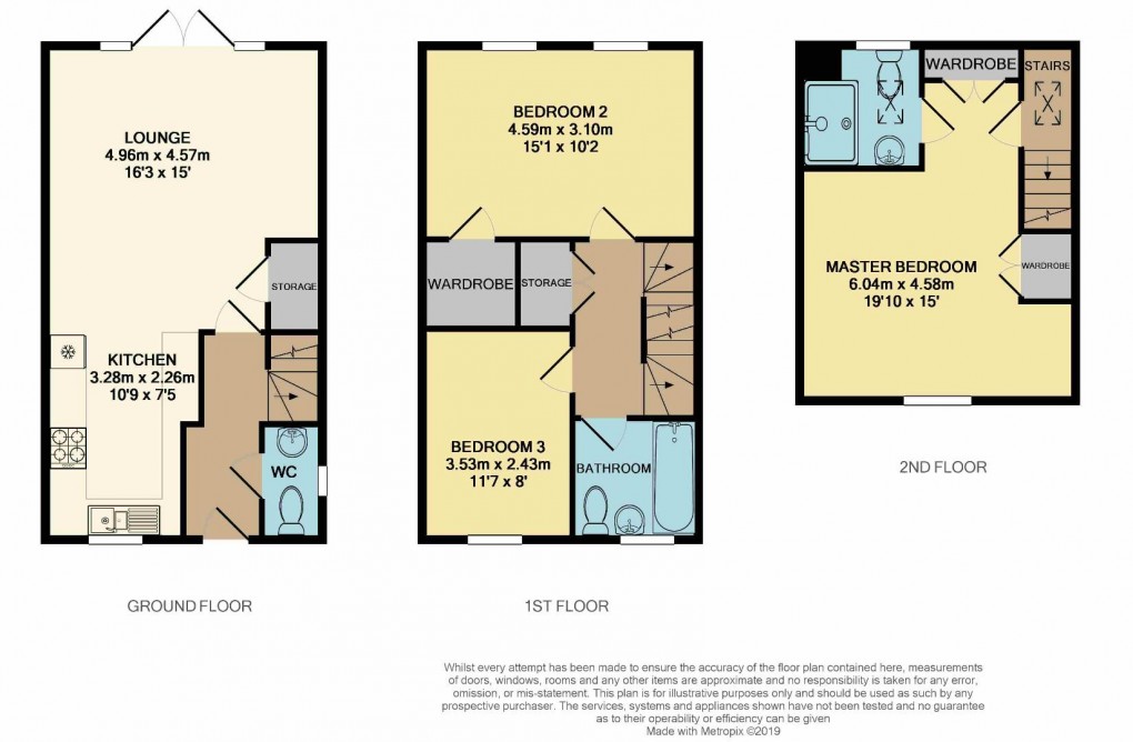 Floorplan for Ferndale Drive, Appley Bridge, Wigan, WN6 9BB