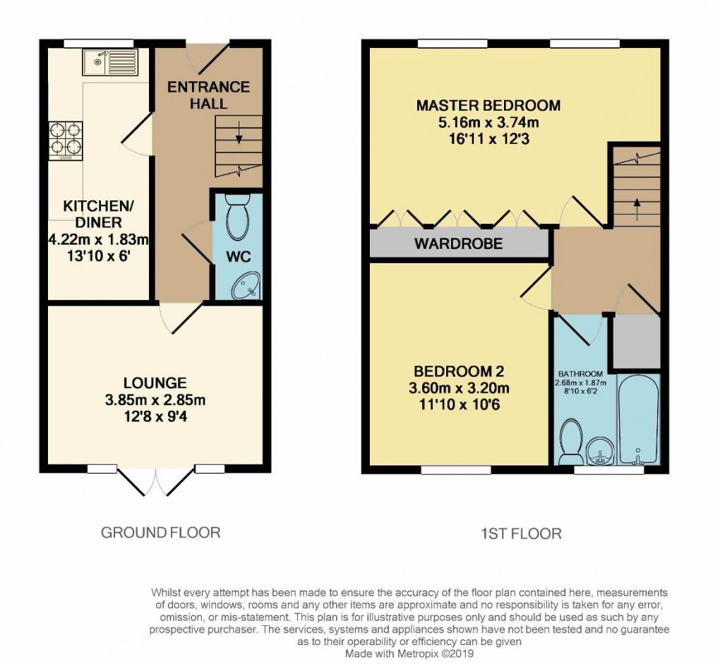 Floorplan for Waterford Close, Platt Bridge, Wigan, WN2 5BX
