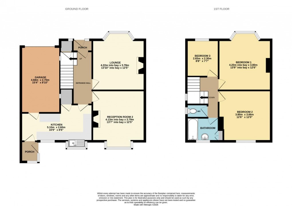 Floorplan for Orrell Road, Orrell, Wigan, WN5 8QZ