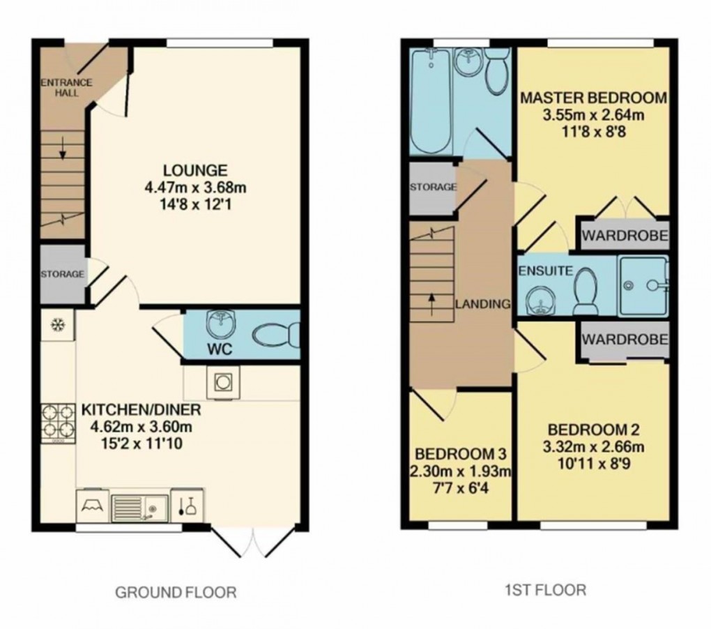 Floorplan for Tallies Close, Abram, Wigan, WN2 5YU
