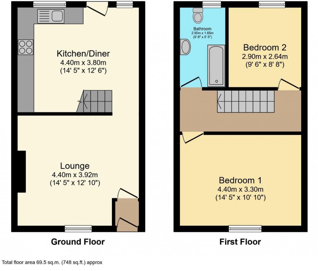 Floorplan for Church Street, Ince, Wigan, WN3 4RF