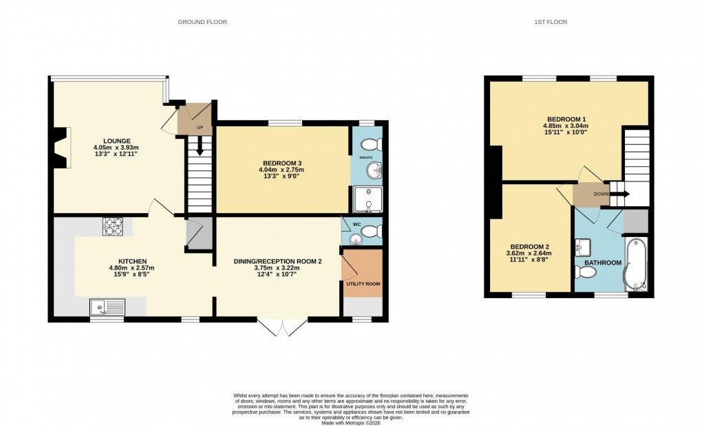 Floorplan for Prescott Lane, Orrell, Wigan, WN5 0HS