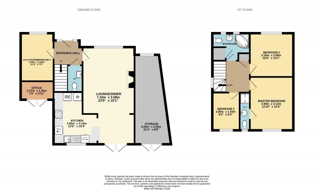 Floorplan for Easton Close, Hawkley Hall, Wigan, WN3 5RW
