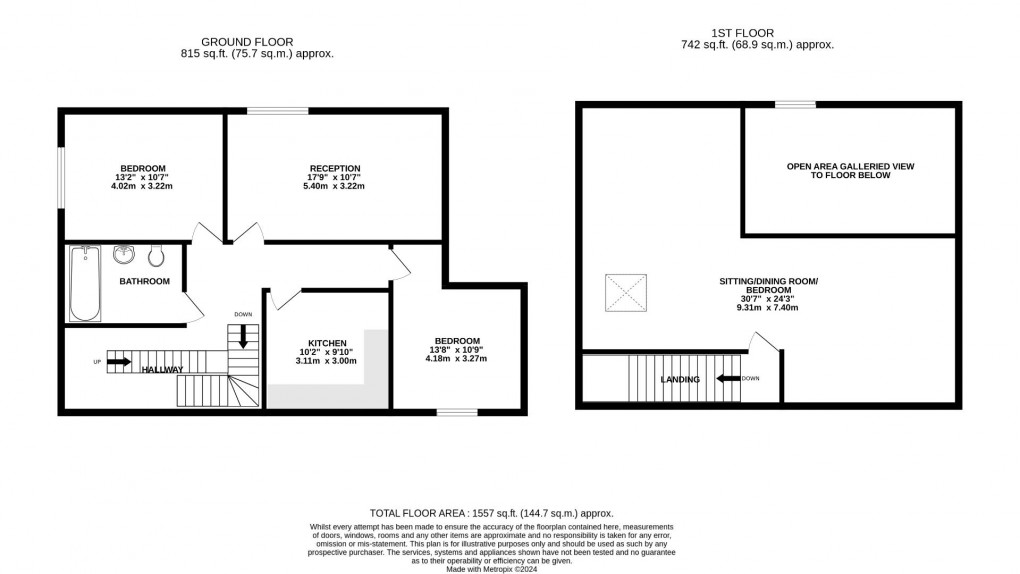 Floorplan for Crooke Hall Barn, Crooke Village, Wigan, WN6 8LR