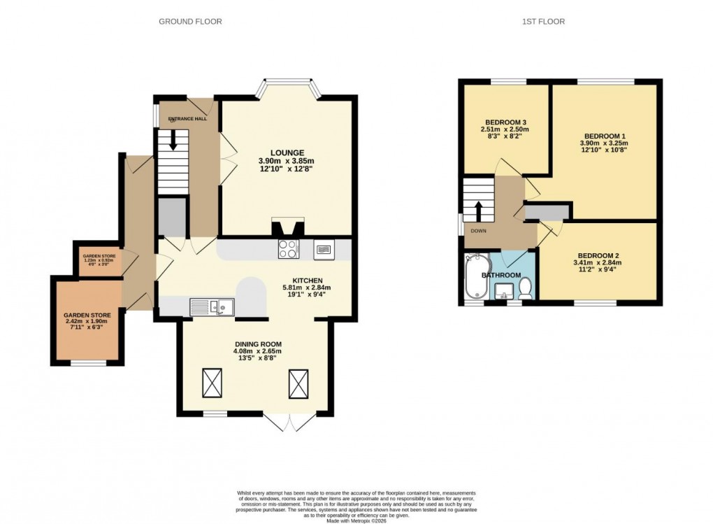 Floorplan for Mulberry Close, Worsley Hall, Wigan, WN5 9QL