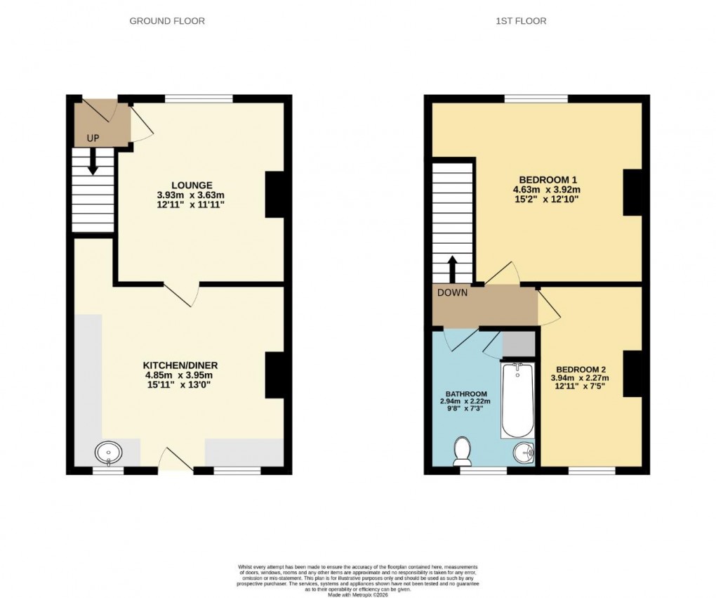 Floorplan for Bryham Street,  Scholes, Wigan, WN1 3LY